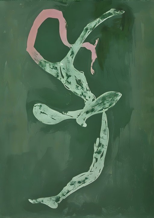 Abstract Figure in Motion