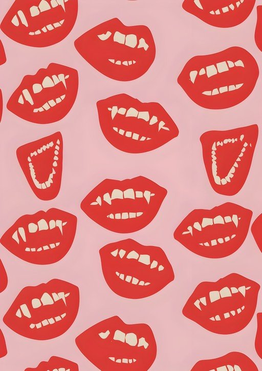 Vampire Lips Pattern