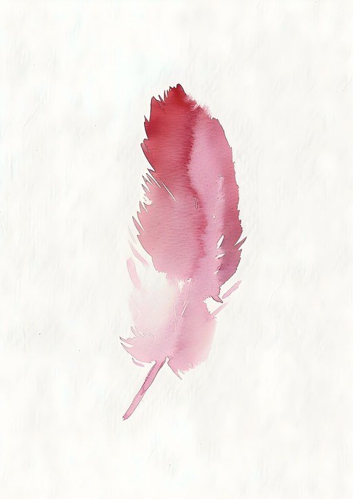 Watercolor Feather Art
