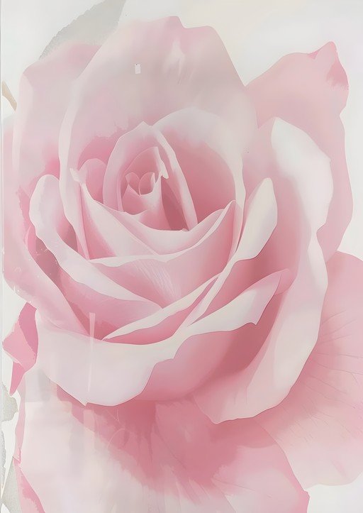 Soft Pink Rose Close-Up