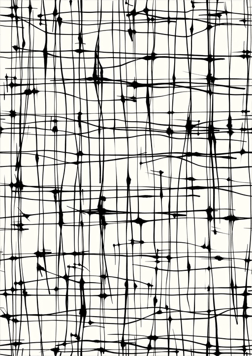 Abstract Black and White Grid Pattern