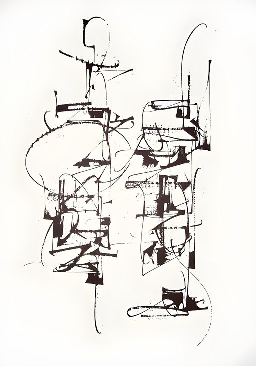 Abstract Calligraphy Art