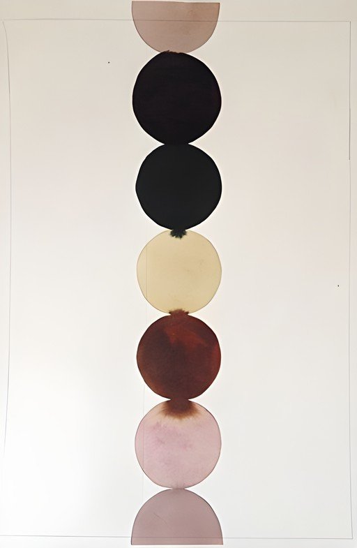 Abstract Geometric Composition with Circles and Semi-Circles