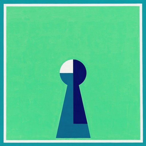 Abstract Keyhole with Geometric Design