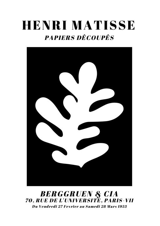 Henri Matisse Papiers Découpés Exhibition Poster 1953