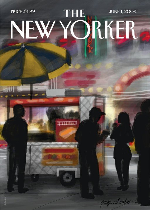 New Yorker Cover: Street Food Scene