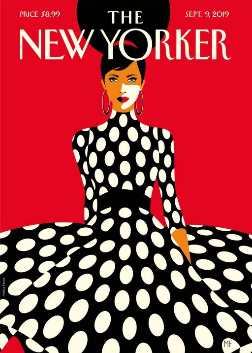 New Yorker Cover: Woman in Polka Dots