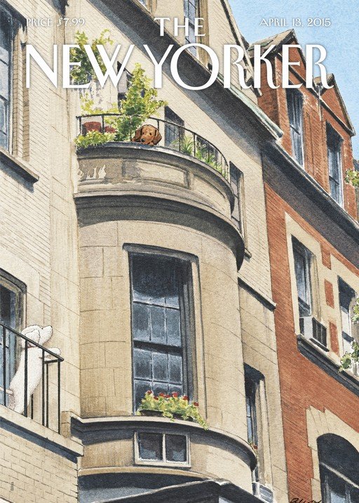 New Yorker Cover: Dogs on Balconies