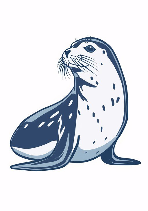 Cute Seal Illustration