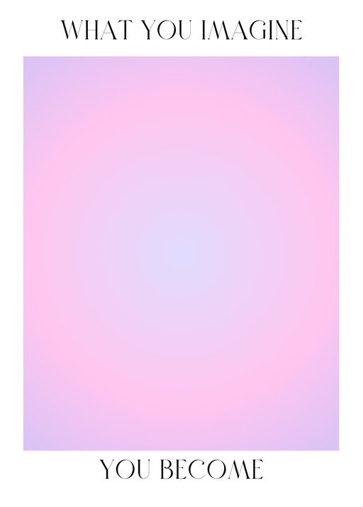 Inspirational Quote with Soft Gradient Background