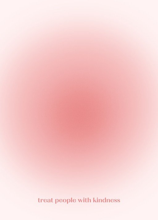 Gradient Background with "Treat People With Kindness" Text