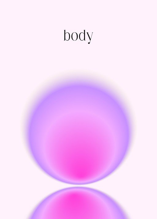 Abstract Aura Sphere with 'body' Text