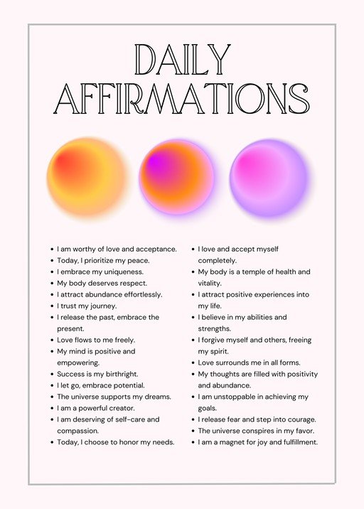 Daily Affirmations for Self-Love and Positivity