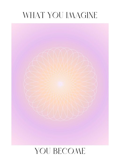 Inspirational Quote with Geometric Mandala
