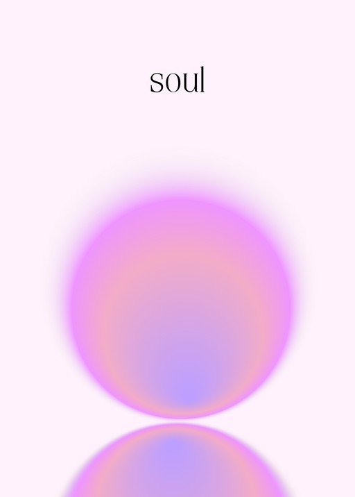 Abstract Aura Sphere with 'Soul' Text