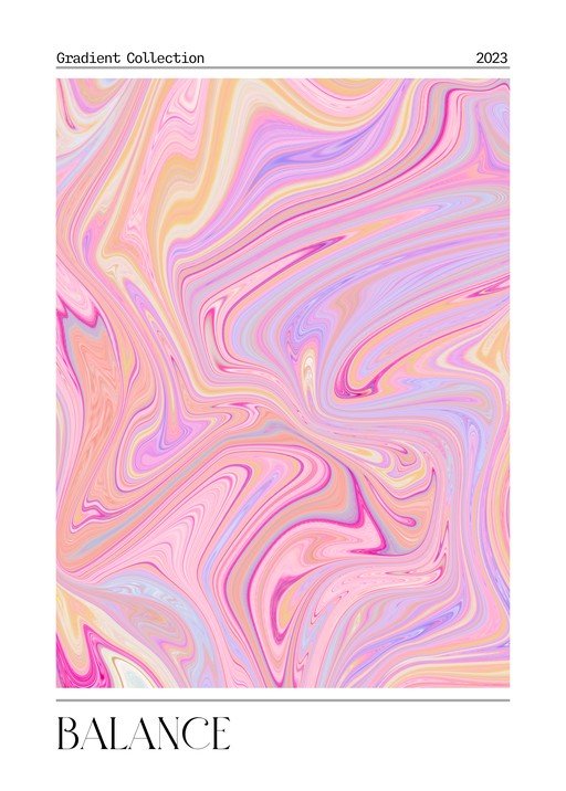 Abstract Gradient Swirls in Pastel Tones