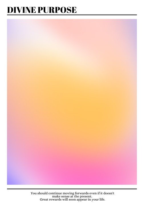 Divine Purpose Gradient with Inspirational Quote