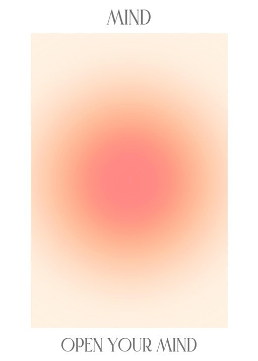 Abstract Aura Gradient with Inspirational Text