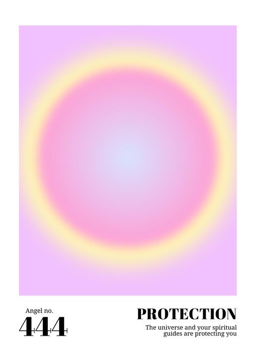 Angel Number 444 Protection Aura Gradient