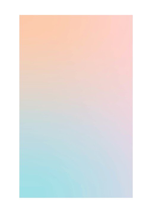 Soft Gradient Background: Peach to Aqua