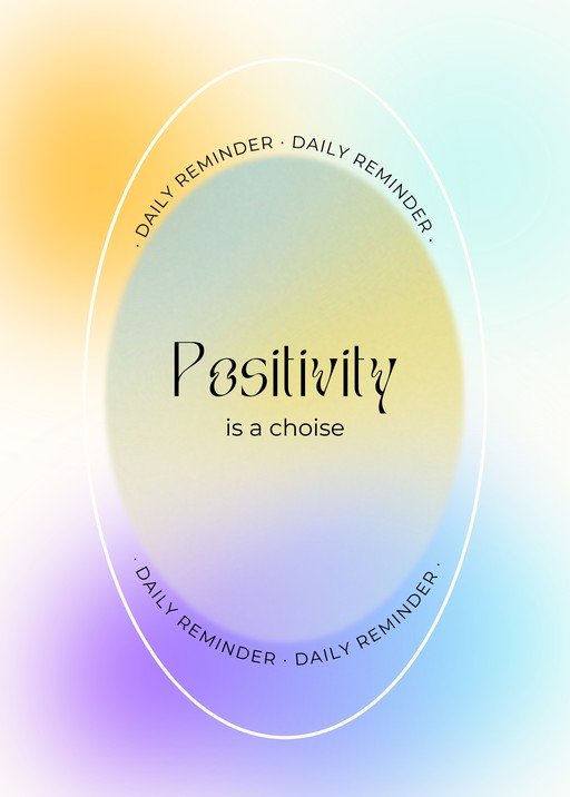 Positivity is a Choice Daily Reminder