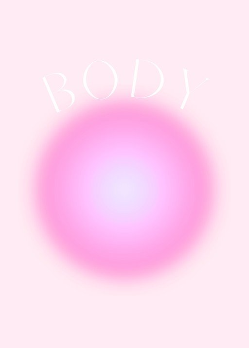 Soft Pink Aura Gradient with 'BODY' Text