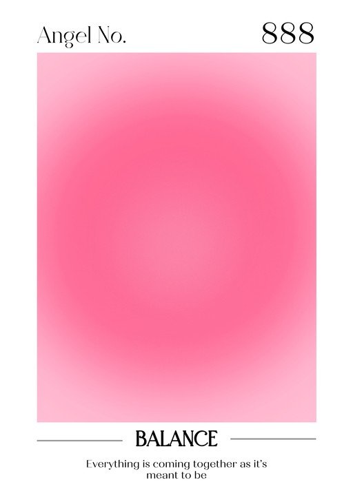 Angel Number 888 Balance Aura Gradient