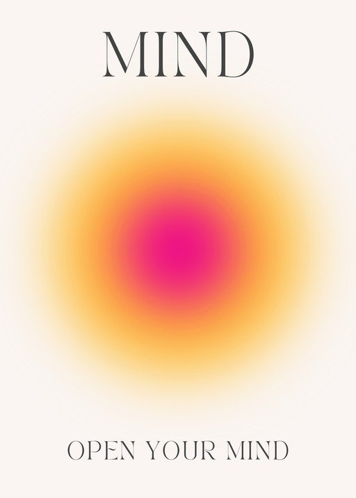 Mindfulness Aura Gradient Poster