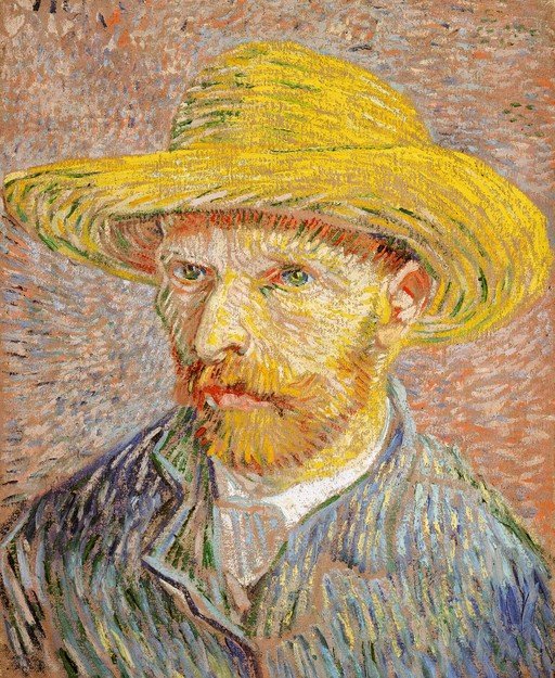 Vincent van Gogh Self-Portrait with Straw Hat