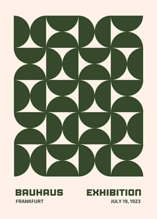Bauhaus Exhibition Frankfurt 1923 Poster