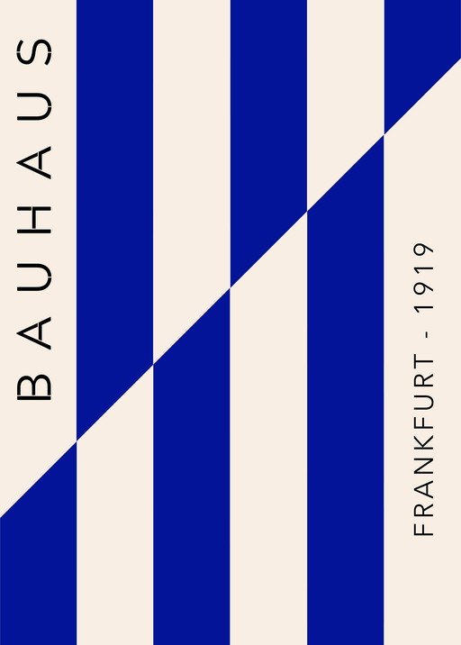 Bauhaus Frankfurt 1919 Poster