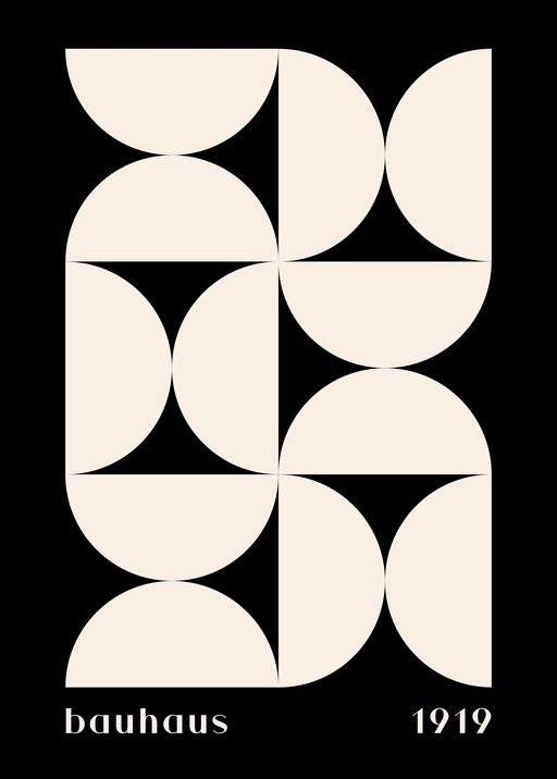 Bauhaus 1919 Geometric Poster Design