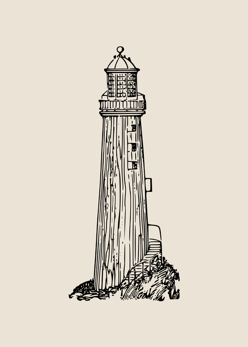 Vintage Lighthouse Illustration