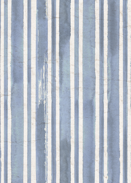 Blue and White Vertical Stripe Watercolor Texture