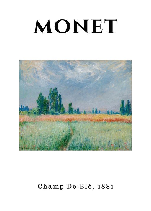 Monet's Champ De Blé, 1881: Impressionist Wheat Field