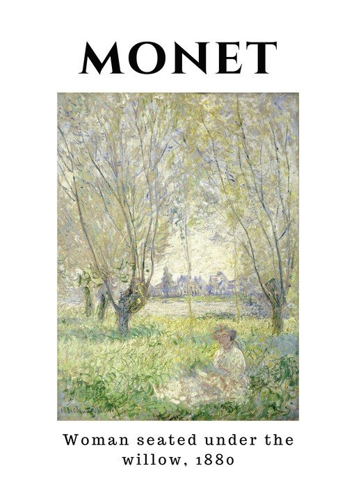 Monet's Woman Seated Under the Willow, 1880