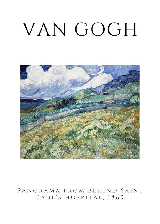 Van Gogh's Panorama from Behind Saint Paul's Hospital, 1889