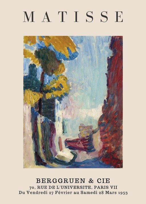 Matisse Exhibition Poster at Berggruen & Cie, Paris