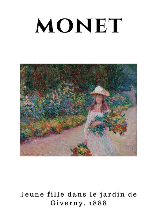 Monet's Young Girl in the Garden of Giverny, 1888