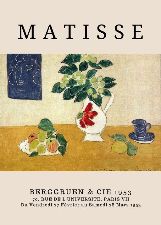 Matisse Exhibition Poster, Berggruen & Cie, Paris 1953