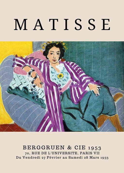 Matisse Exhibition Poster, Berggruen & Cie, Paris 1953