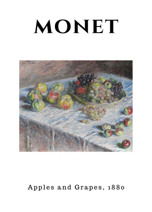 Monet's Apples and Grapes Still Life