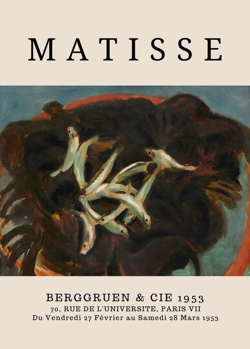 Matisse Exhibition Poster: Still Life with Fish