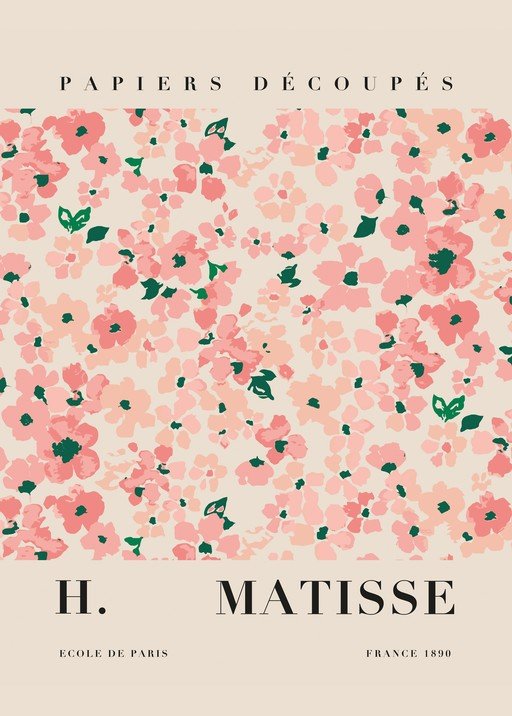 Henri Matisse Papiers Découpés Floral Poster