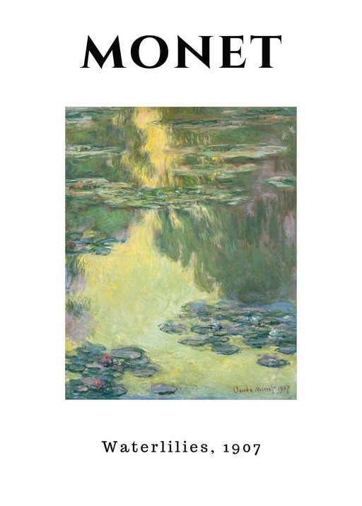 Monet's Waterlilies: A Serene 1907 Impressionist Masterpiece