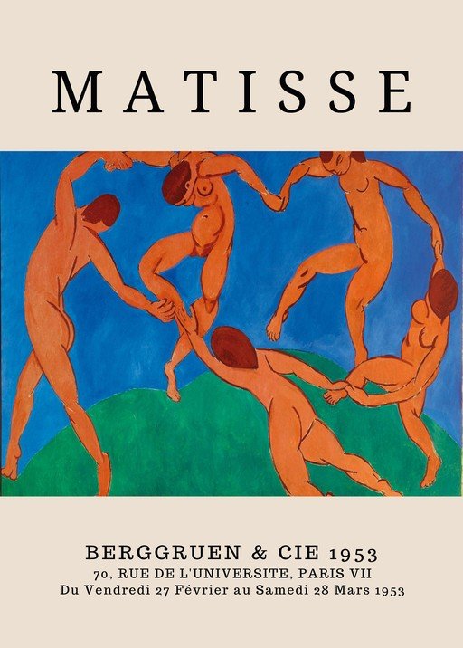 Matisse's 'The Dance' Exhibition Poster, Berggruen & Cie, 1953
