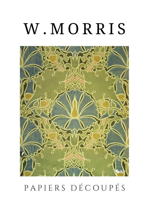 William Morris Papiers Découpés Art Nouveau Floral Pattern