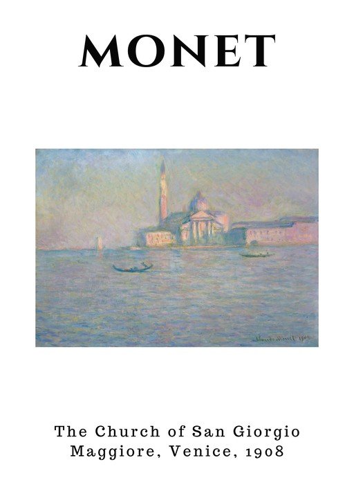 Monet's Church of San Giorgio Maggiore, Venice, 1908