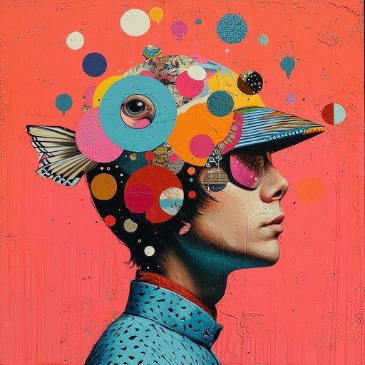 Surreal Portrait with Abstract Headwear