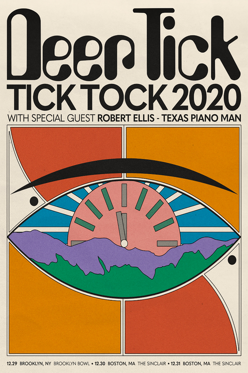 Deer Tick Tick Tock Tour 2020 Poster